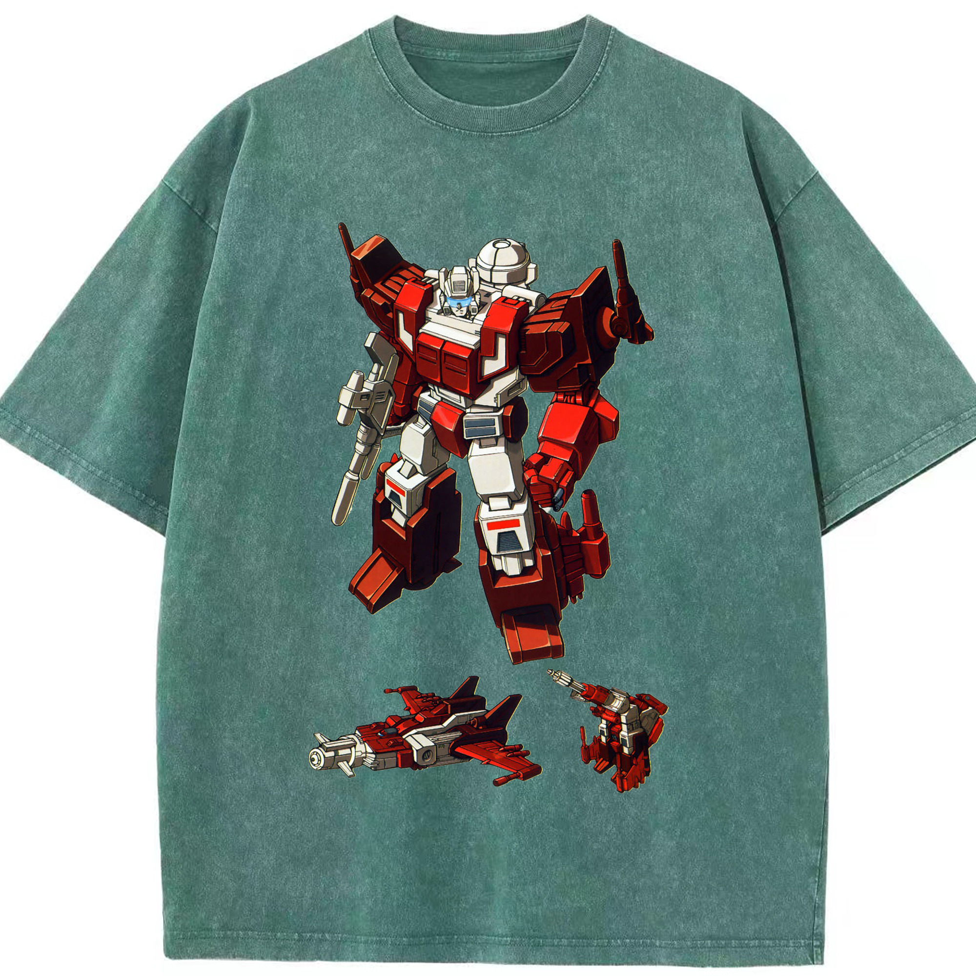 （画像用）  綿100% ヴィンテージ風 半袖Tシャツ（フロントプリント）